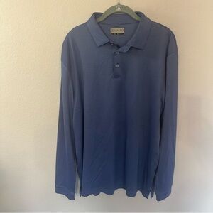 PGA Tour Classic Navy Long Sleeve Polo